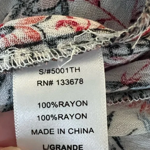 Love Tree Boho Kimono Size Large - Picture 7 of 7